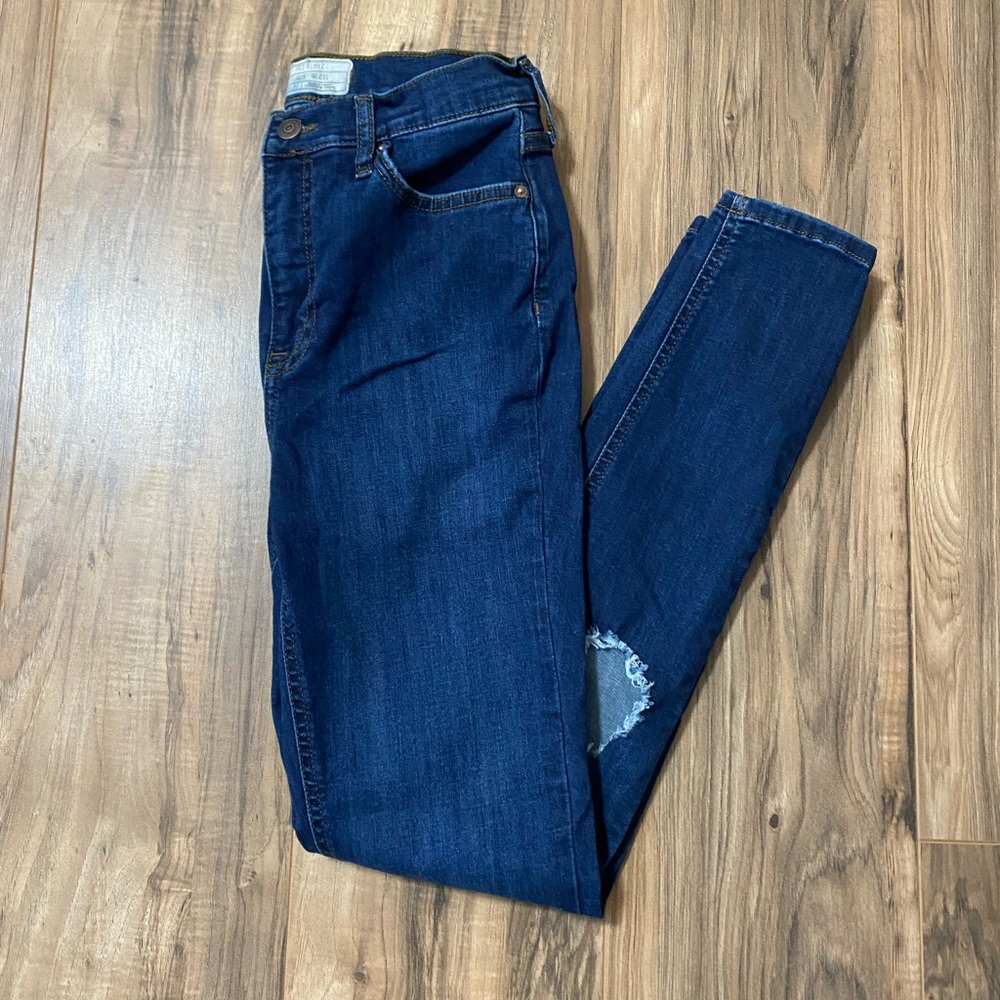 Free People dark wash skinny jeans